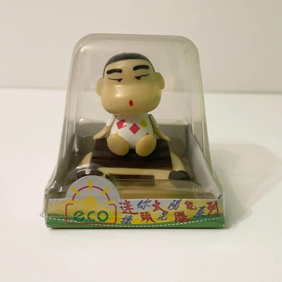 2007 Eco Mini Nohohon Zoku Crayon Shin Chan Solar Bobble - Picture 1 of 15